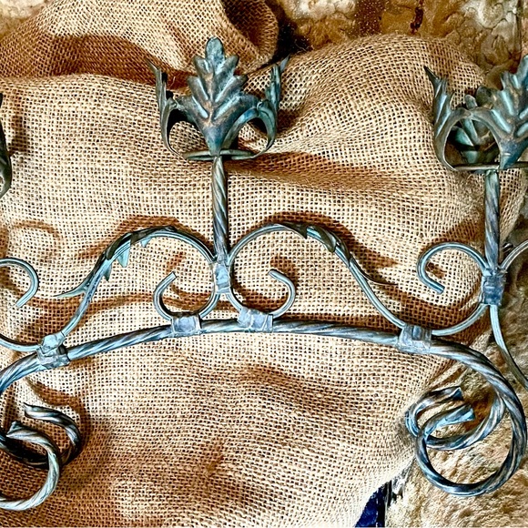 Vintage Ornate 3 Tier Iron Candle Holder - Picture 2 of 4